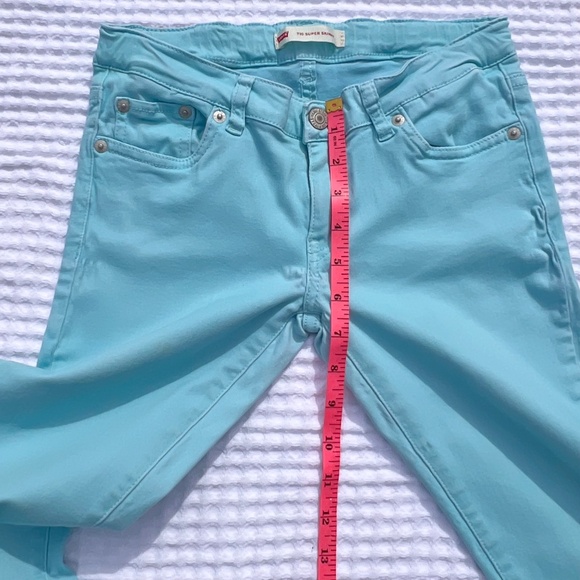 Levi's Girls' 710 Super Skinny Soft Brushed Jeans - Picture 11 of 15